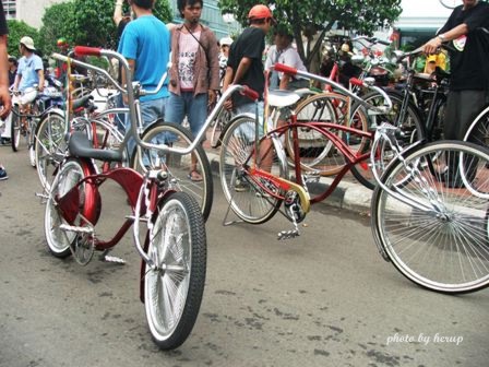 Lowrider bikes pictures In Hall Town of Jakarta City Indonesia